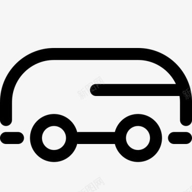 公共汽车通勤车房车图标图标