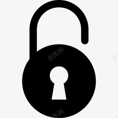 钥匙锁平开式安全可靠图标图标
