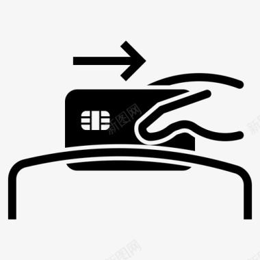 刷卡信用卡pos图标图标