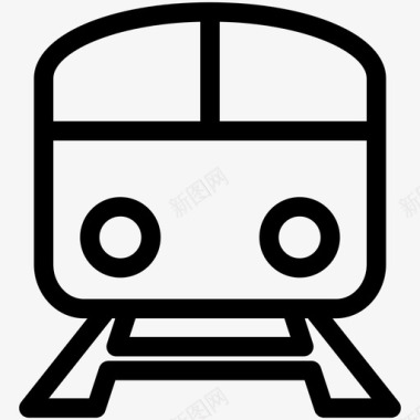 列车地铁轨道交通图标图标