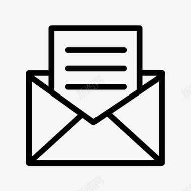 电子邮件递送信件邮寄图标图标