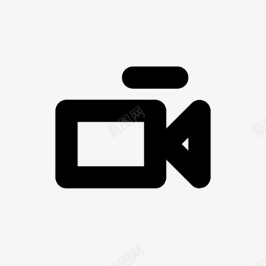 金融视频视频文件摄像机图标图标