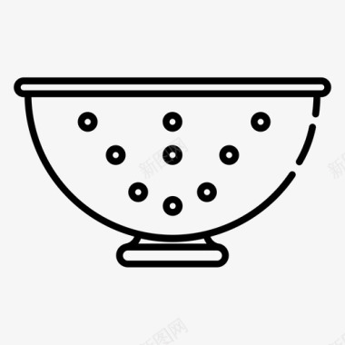 烘焙logo筛子烹饪厨房图标图标