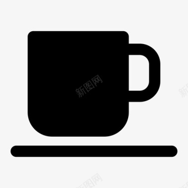可爱咖啡杯咖啡杯图标图标