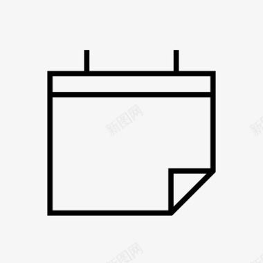 日历台本图标矢量图日历日期事件图标图标
