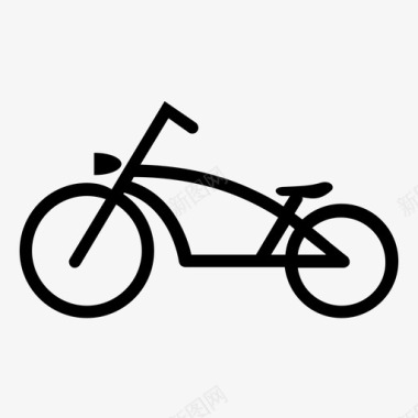 大小轮子自行车直升机自行车自行车骑行图标图标