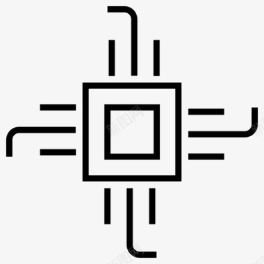 数字1设计电路芯片数字技术图标图标