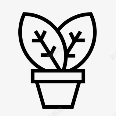 植物婴儿绿色图标图标
