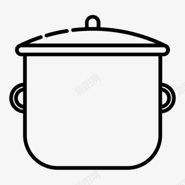 烘焙logo烹饪锅煮沸厨房图标图标