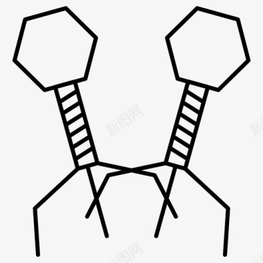 细菌噬菌体细菌感染图标图标