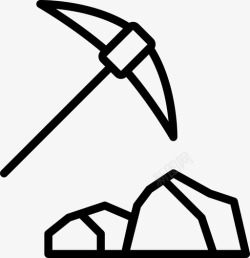 黄金锤子素材煤黄金锤子图标高清图片