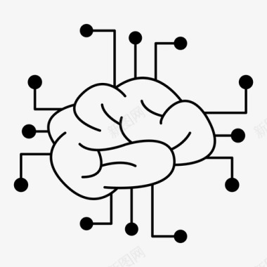 icon物权保护神经网络网络安全加密图标图标