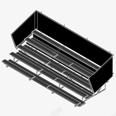 观众鼓掌声露天看台长凳公园图标图标