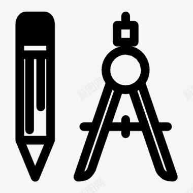 学习卡通人物学校用品教育设备图标图标