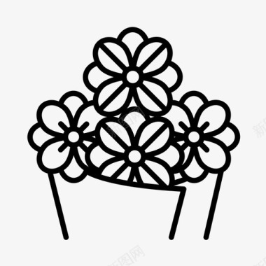 花花束束枣图标图标