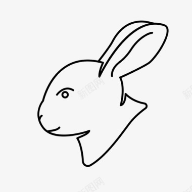 兔子头康尼兔子图标图标