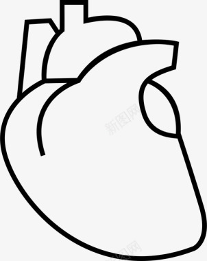 心脏心血管健康图标图标