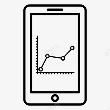 报告年终总结智能手机分析商业报告图标图标