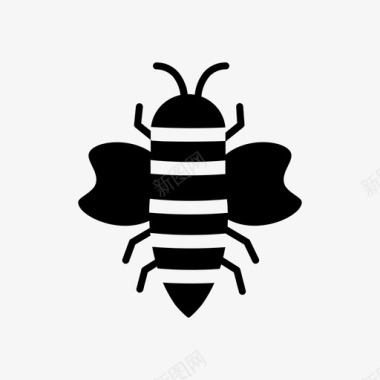蜜蜂会飞的动物图标图标