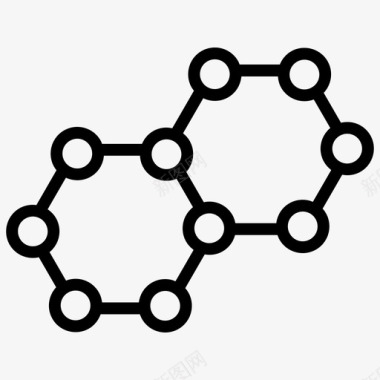 活性分子原子电子分子图标图标