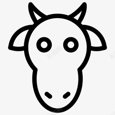 动物牛羊图标图标