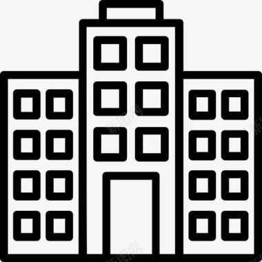 建筑商场大厦图标图标