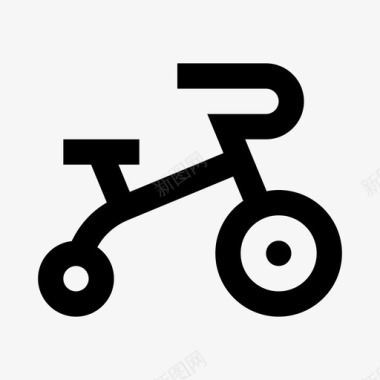 婴儿自行车儿童玩具图标图标
