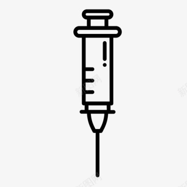 水疗用品注射器化学设备图标图标