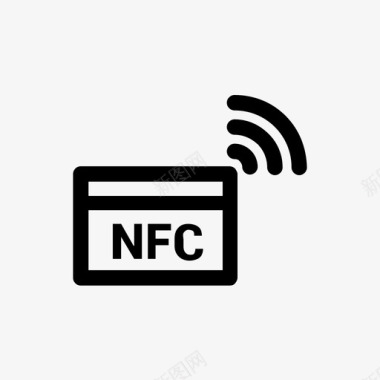 NFC互联系统nfc银行经济图标图标