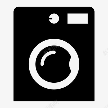 洗衣机洗衣机家用洗衣房图标图标
