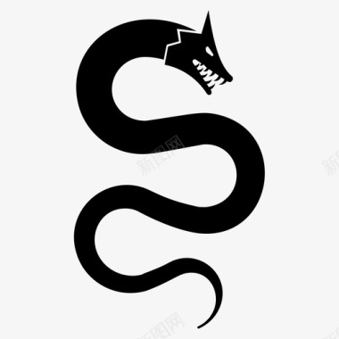 海蛇海怪蛇图标图标