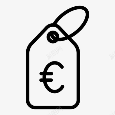 优惠优惠券现金欧元图标图标