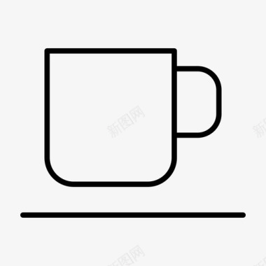 可爱咖啡杯杯子咖啡杯茶图标图标