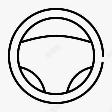 轮子方向盘汽车轮子车架图标图标