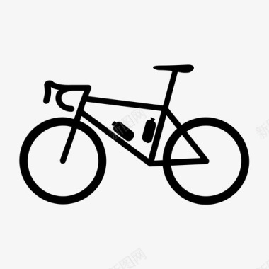 公路自行车自行车骑行图标图标