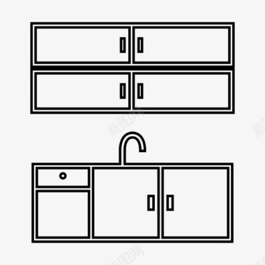 民国室内水槽室内厨房水槽图标图标