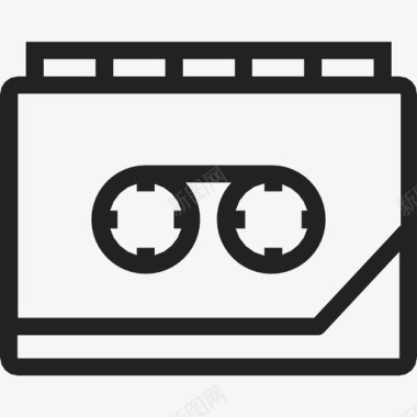 盒式磁带播放机录音机音响图标图标