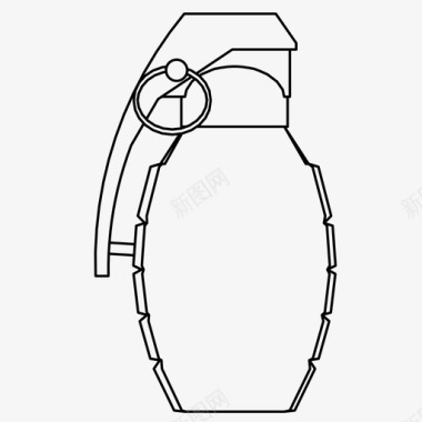 爆炸通道手榴弹炸弹爆炸图标图标