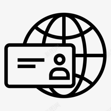 互联网出版全球认同国际商务图标图标