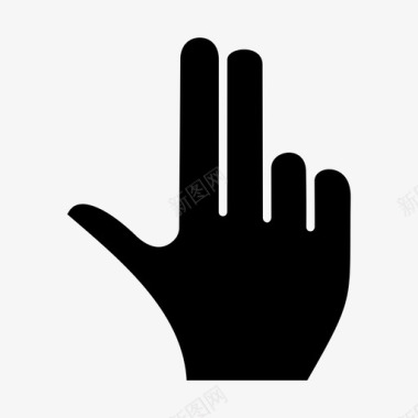 手镣手指手势手图标图标