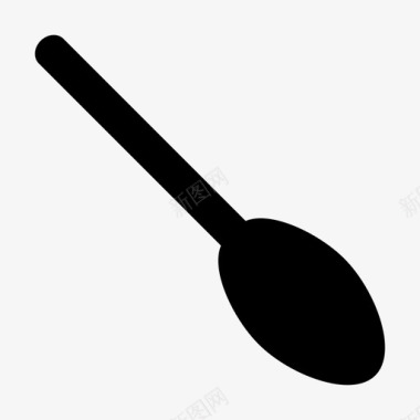 勺子餐具吃图标图标