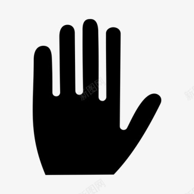 五个数手指五个手指手势图标图标