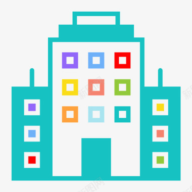 酒店圆桌大楼公司大楼酒店大楼图标图标