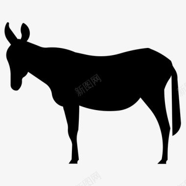 驴子马骡子图标图标