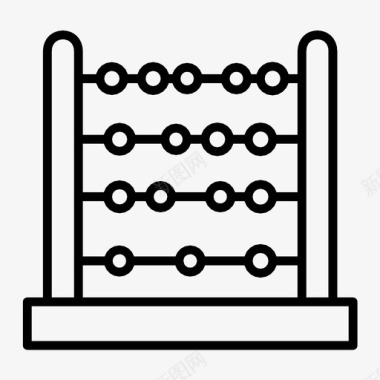 数学的原因算盘计算教育图标图标