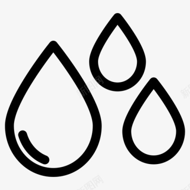 雨水水滴雨水实验室设备概述图标图标