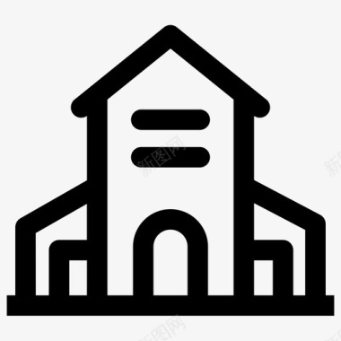 豪宅住宅房子图标图标