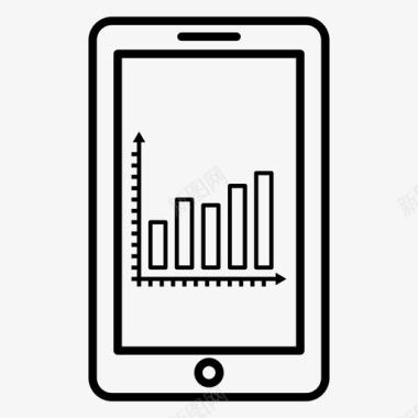 报告年终总结智能手机分析商业报告图标图标