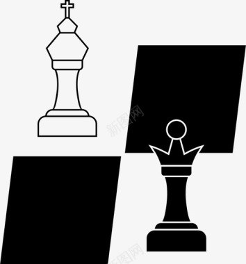 国际象棋国际象棋棋盘国际象棋比赛图标图标