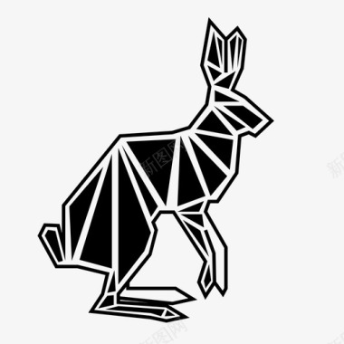 野兔动物兔子图标图标